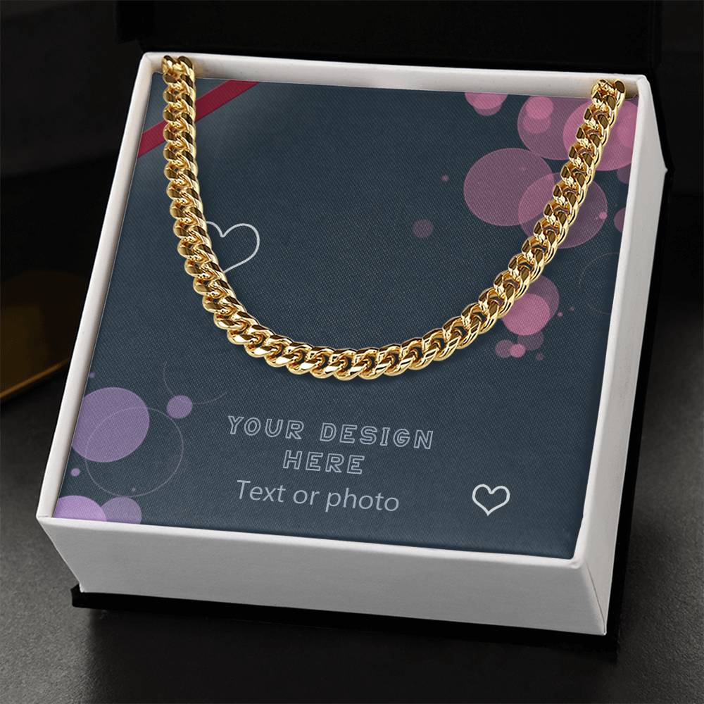 Gold & Silver Cuban Link Chain: Custom Gift for Men – Luxuriof